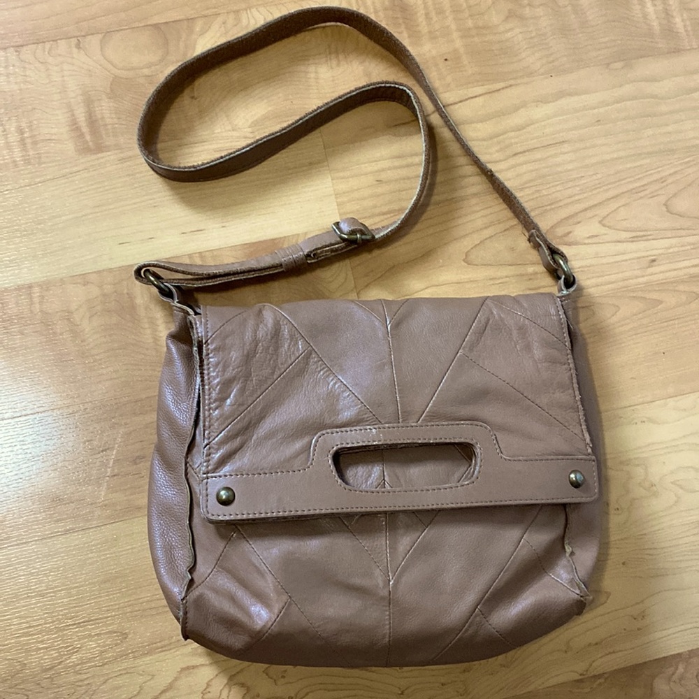 Brown leather Lucky brand handbag